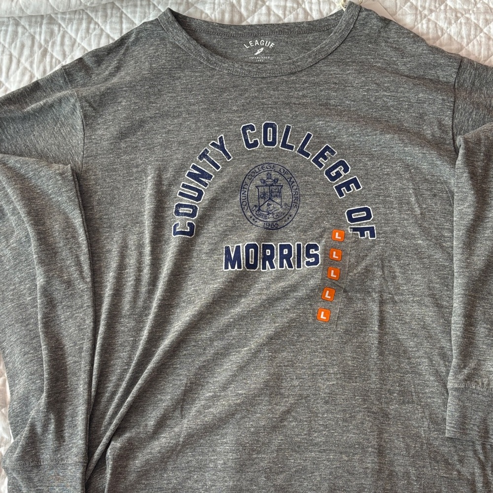 League Heather Gray Long Sleeve Tee